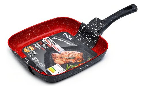 Frigideira Grill Quadrada Inducao 24cm