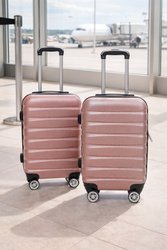 Kit 2 Malas de Viagem 18'' e 20'' Rosa - imagem 1