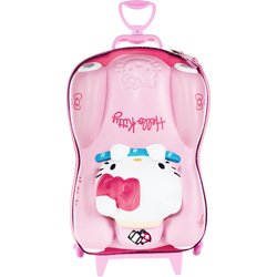 Mala Infantil Hello Kitty 3D com Rodinhas - imagem 1