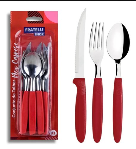 Conjunto de Talheres 12 Peças Inox