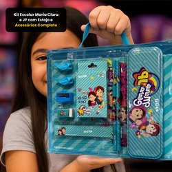 Kit Escolar Maria Clara e JP com Estojo - imagem 1